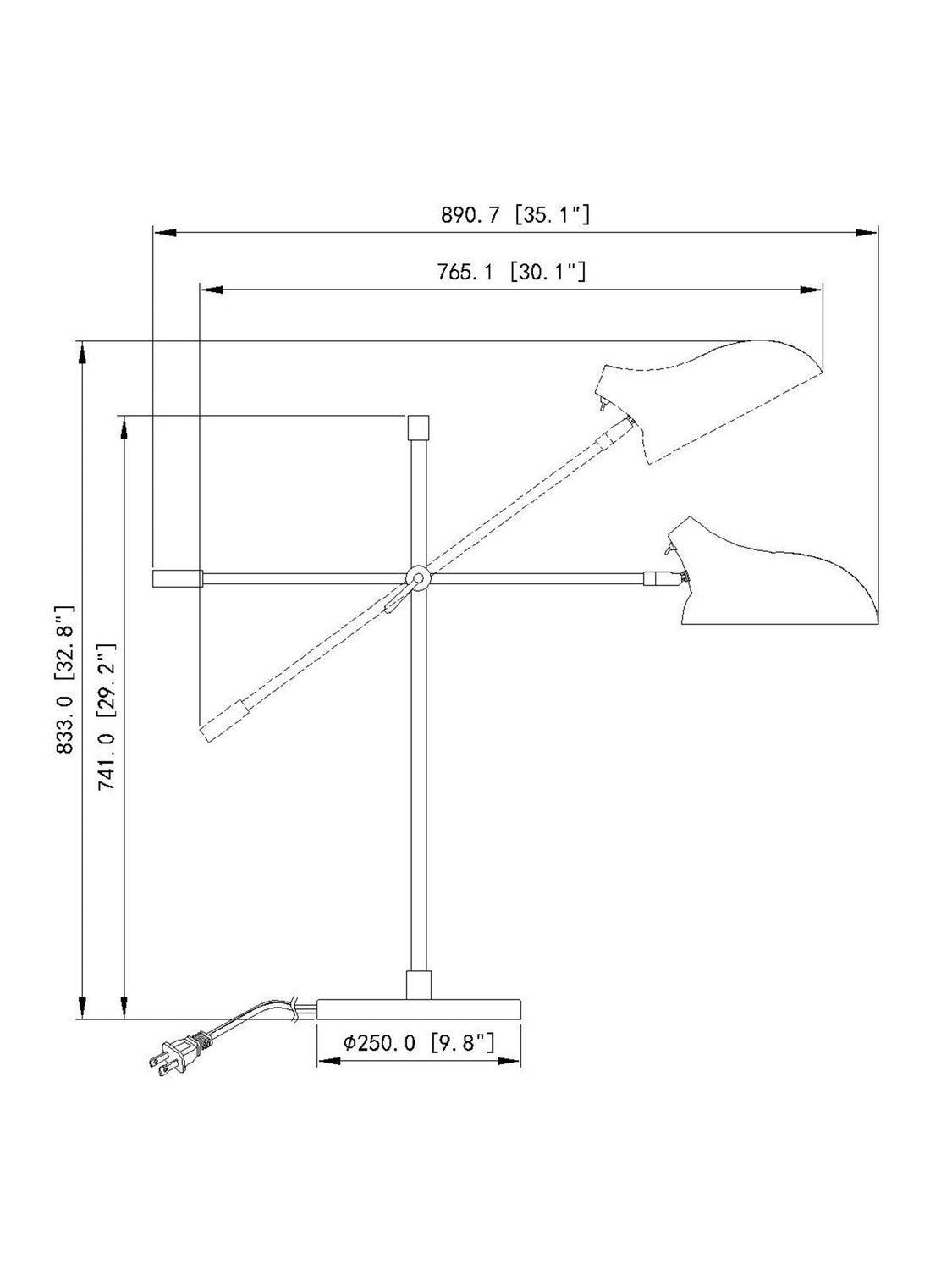 Lampe de bureau Bellamy – vue 6