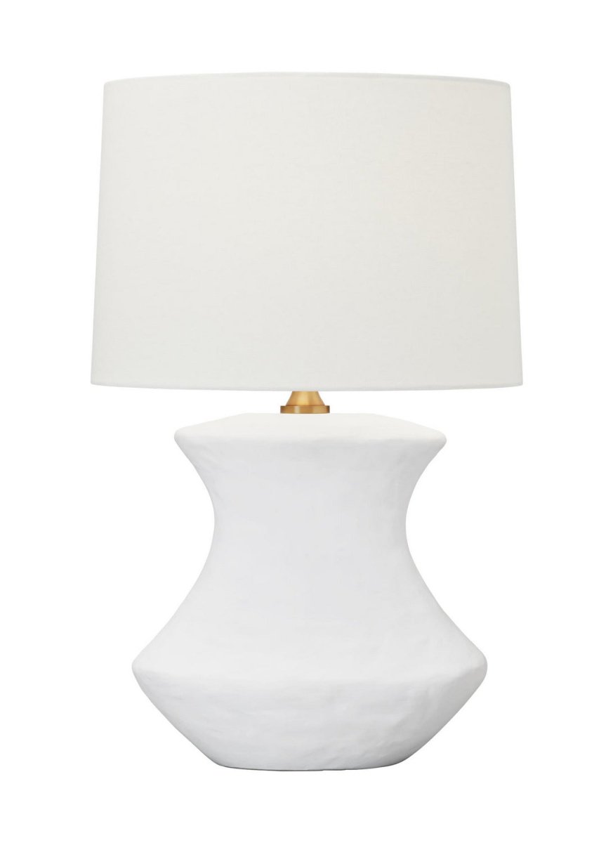 Lampe de table Bone - Céramique blanc mat by Visual Comfort Studio | Luminaires & cie