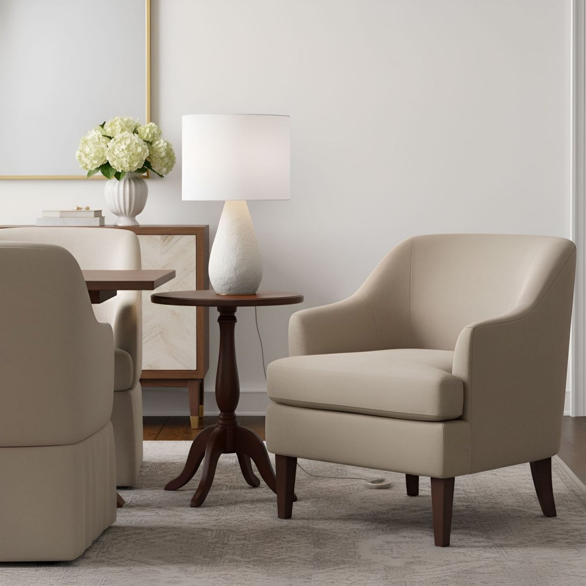 Lampe de table Breccia - Crème lavé by Visual Comfort Studio | Luminaires & cie