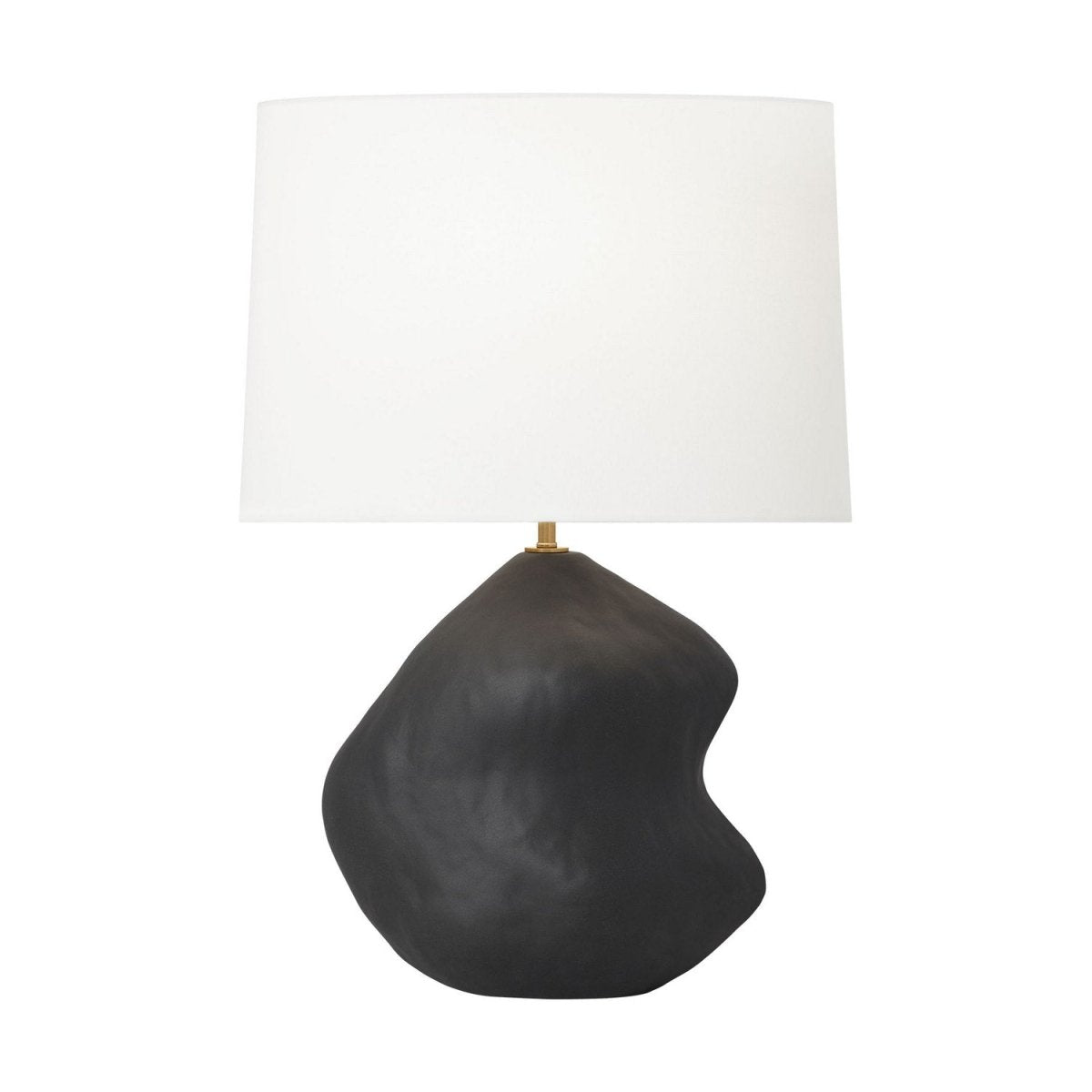 Lampe de table Broxton - Céramique noire rugueuse by Visual Comfort Studio | Luminaires & cie