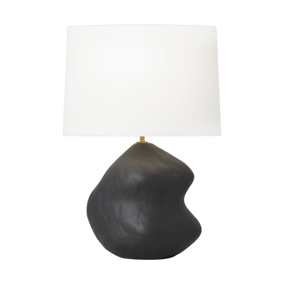 Lampe de table Broxton - Céramique noire rugueuse by Visual Comfort Studio | Luminaires & cie