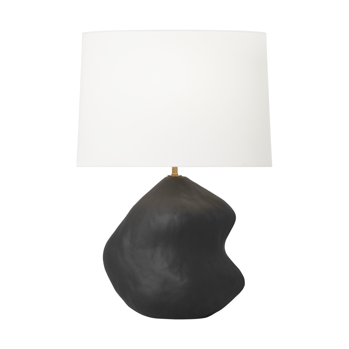 Lampe de table Broxton - Céramique noire rugueuse by Visual Comfort Studio | Luminaires & cie