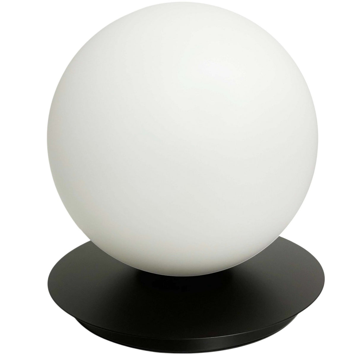 Lampe de table Burlat Noir mat, 12 1/2", Blanc – Dainolite