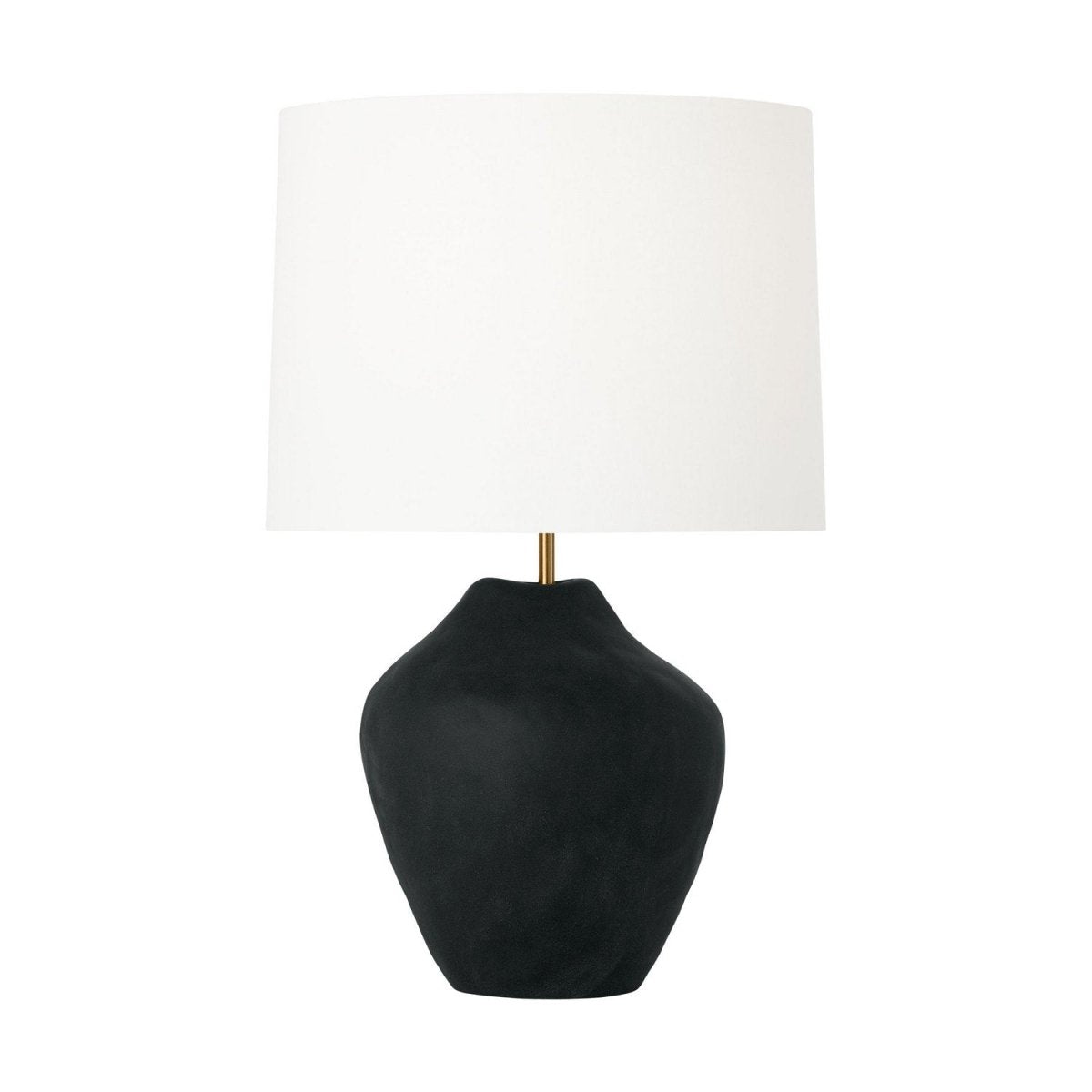 Lampe de table Cadley - Céramique noire rugueuse by Visual Comfort Studio | Luminaires & cie