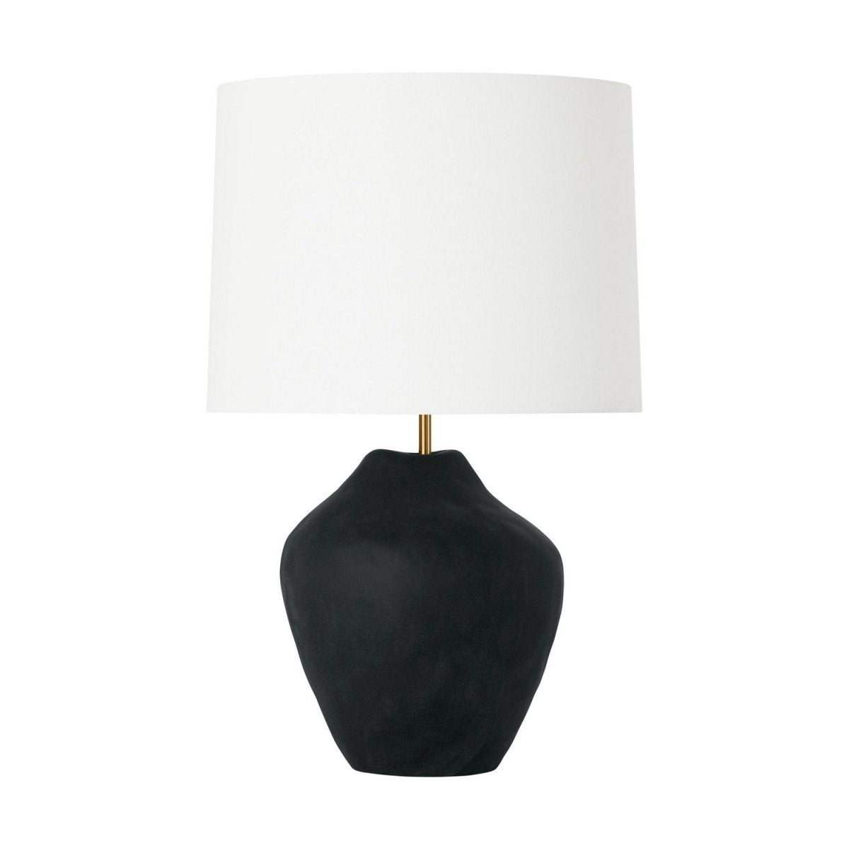 Lampe de table Cadley - Céramique noire rugueuse by Visual Comfort Studio | Luminaires & cie