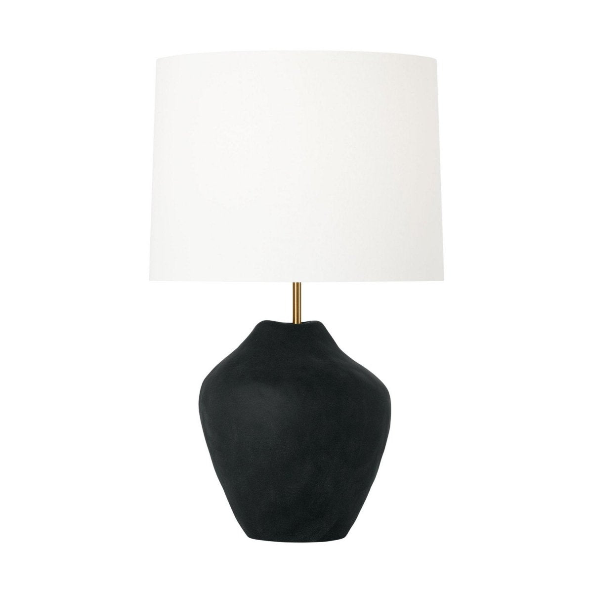 Lampe de table Cadley - Céramique noire rugueuse by Visual Comfort Studio | Luminaires & cie