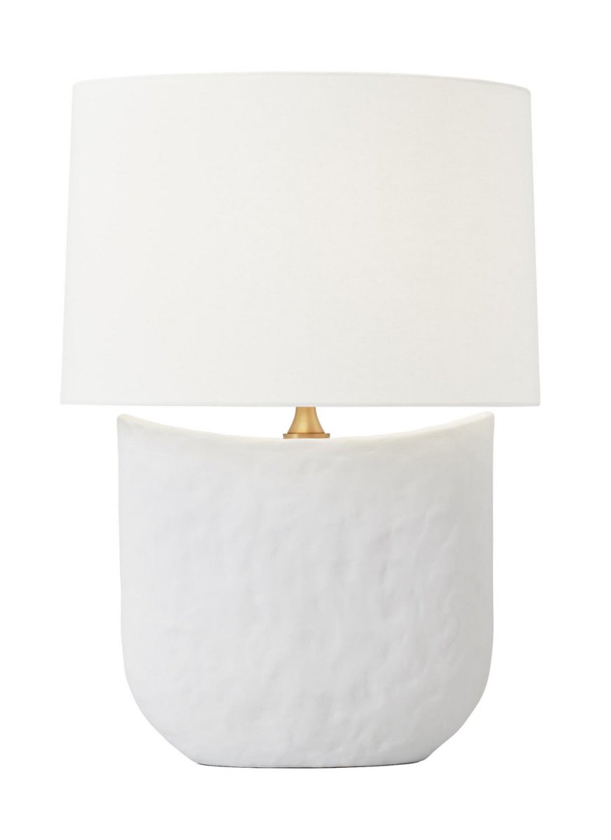 Lampe de table Cenotes - Céramique blanc mat by Visual Comfort Studio | Luminaires & cie