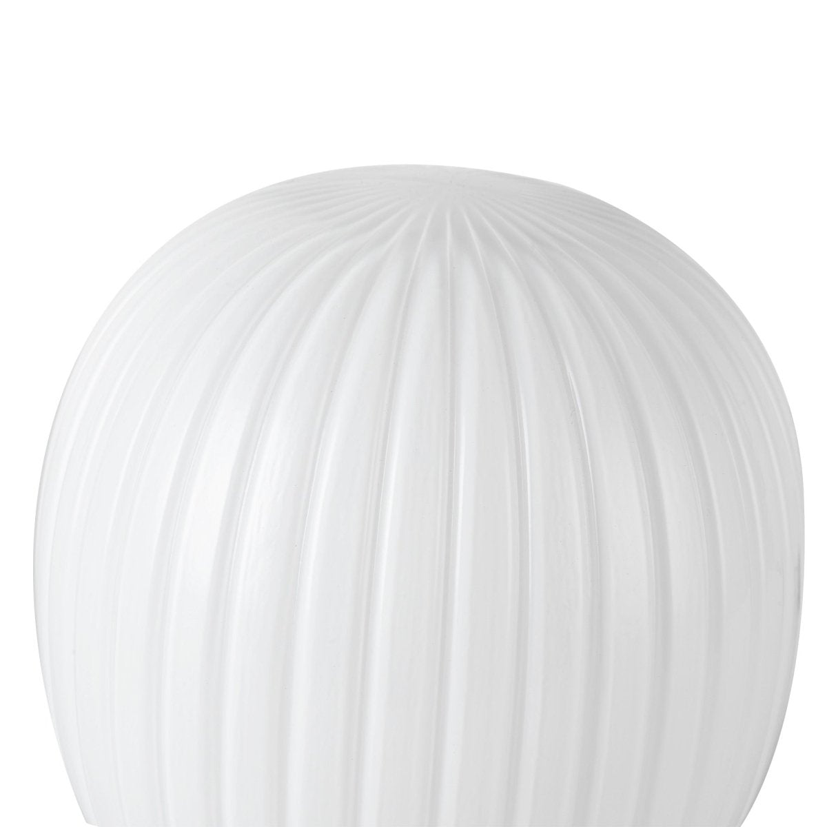 Lampe de table Cherise - Verre d'opale côtelée noir / brillant noir by Alora Lighting | Luminaires & cie