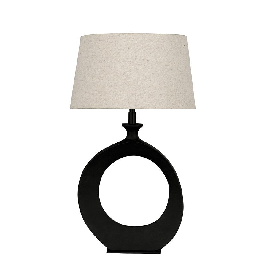 Lampe de table Diezma - Noir et blanc 11.81" by Eglo | Luminaires & cie