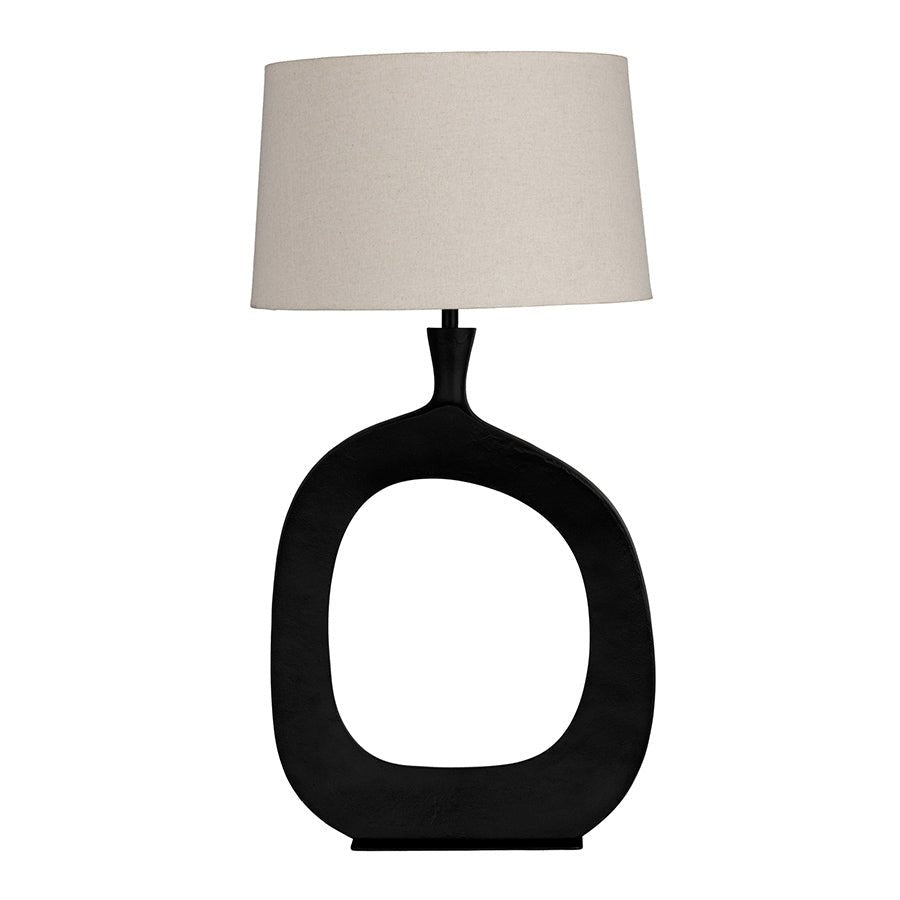 Lampe de table Diezma - Noir et blanc 19.68" by Eglo | Luminaires & cie