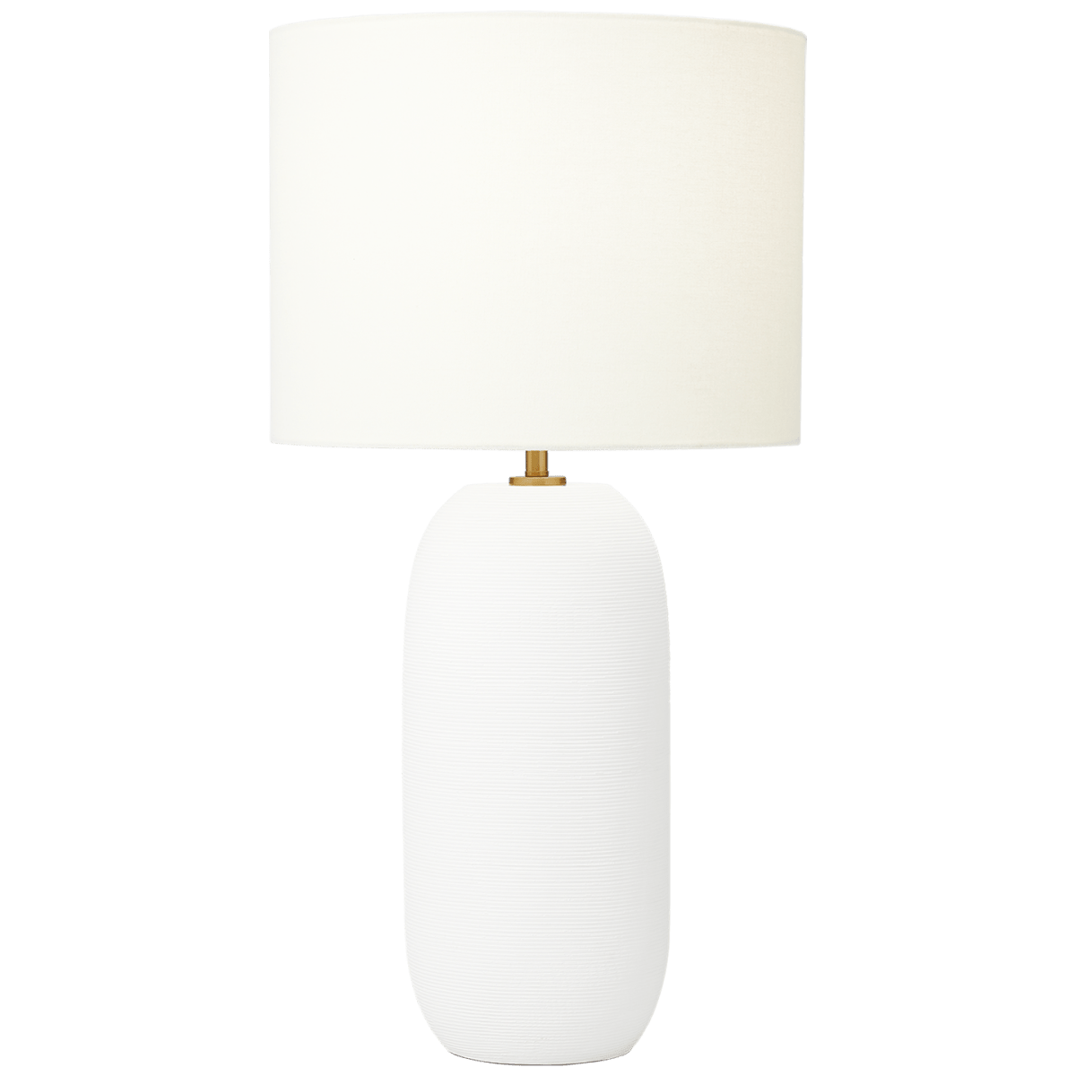 Lampe de table Fanny Slim - Céramique blanche mate by Visual Comfort Studio | Luminaires & cie