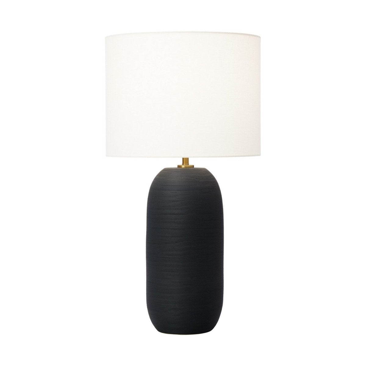 Lampe de table Fanny - Rough Black Ceramic 28.125 by Visual Comfort Studio | Luminaires & cie