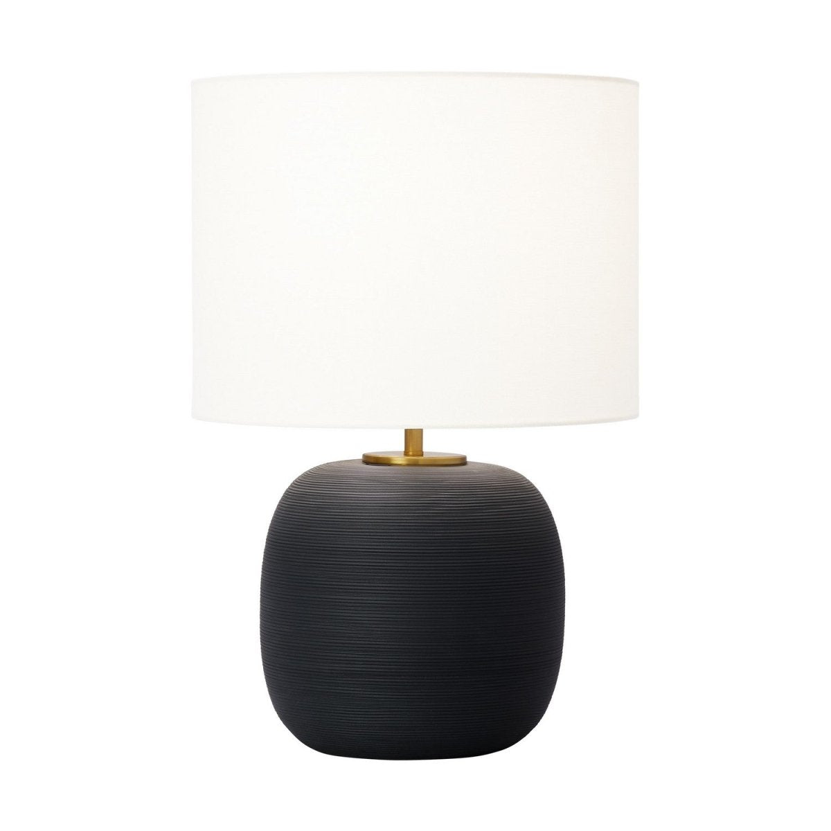 Lampe de table Fanny - Rough Black Ceramic 22.625 by Visual Comfort Studio | Luminaires & cie