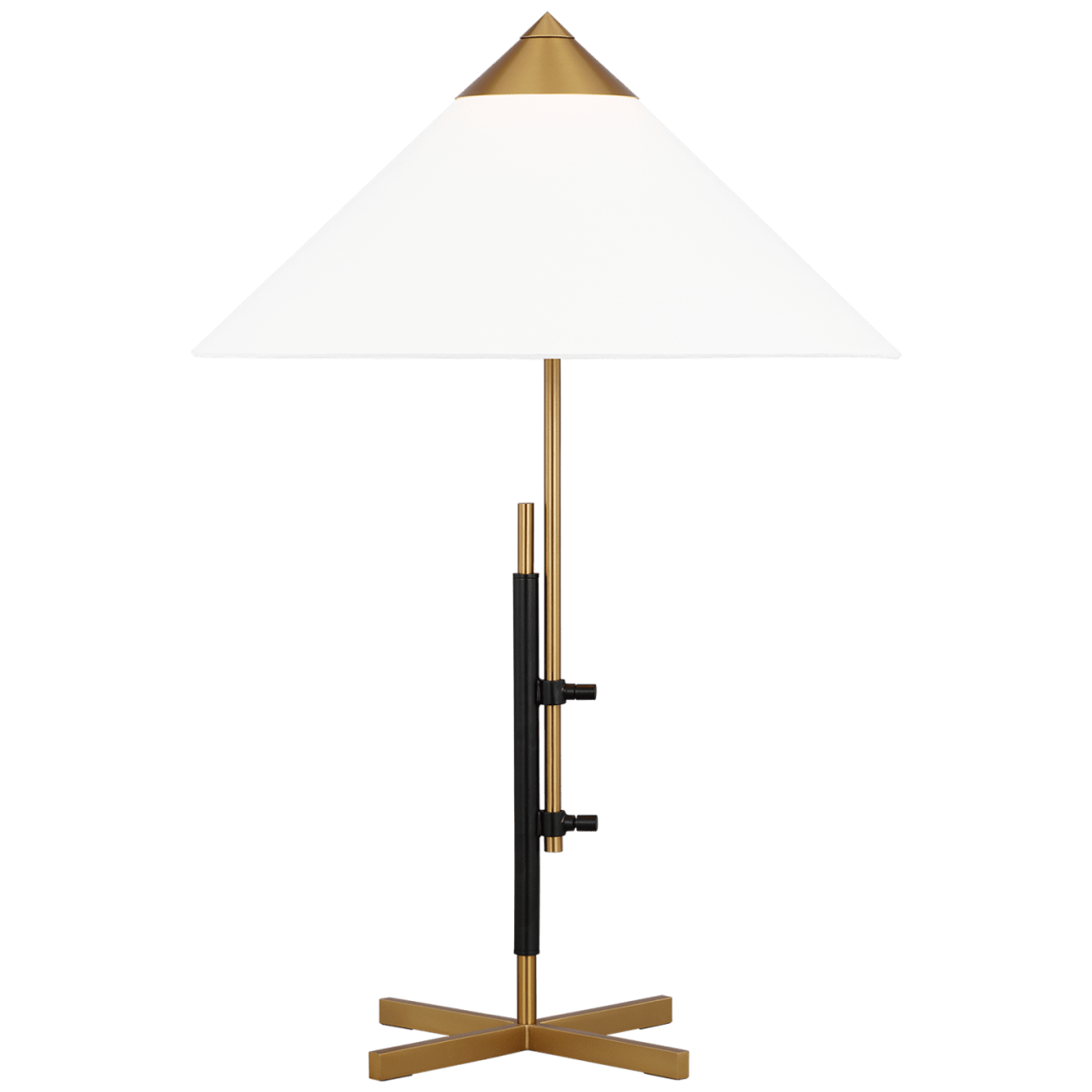 Lampe de table Franklin - Laiton brûlé et bronze profond by Visual Comfort Studio | Luminaires & cie