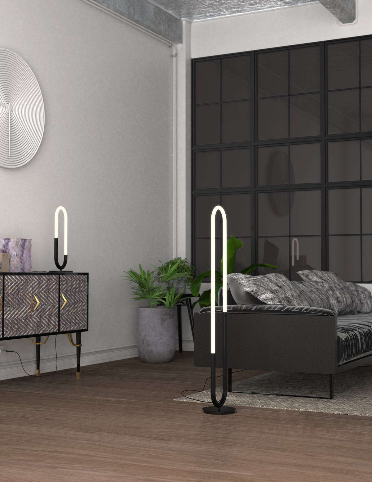 Lampe de table Huron Noir – vue 3