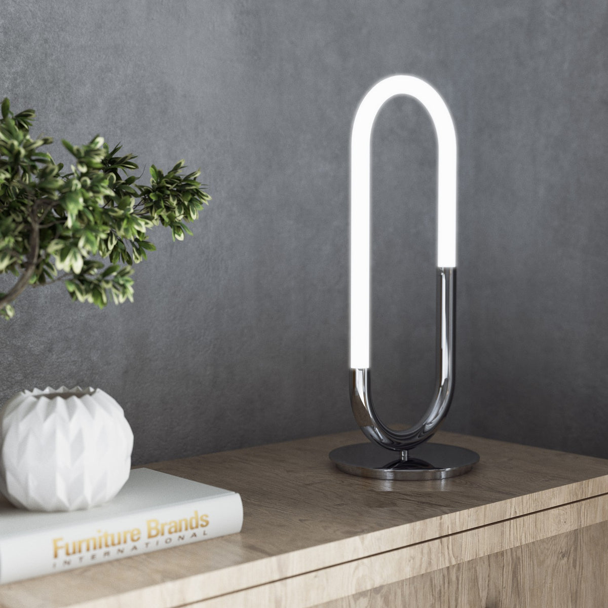 Lampe de table Huron Chrome – vue 2