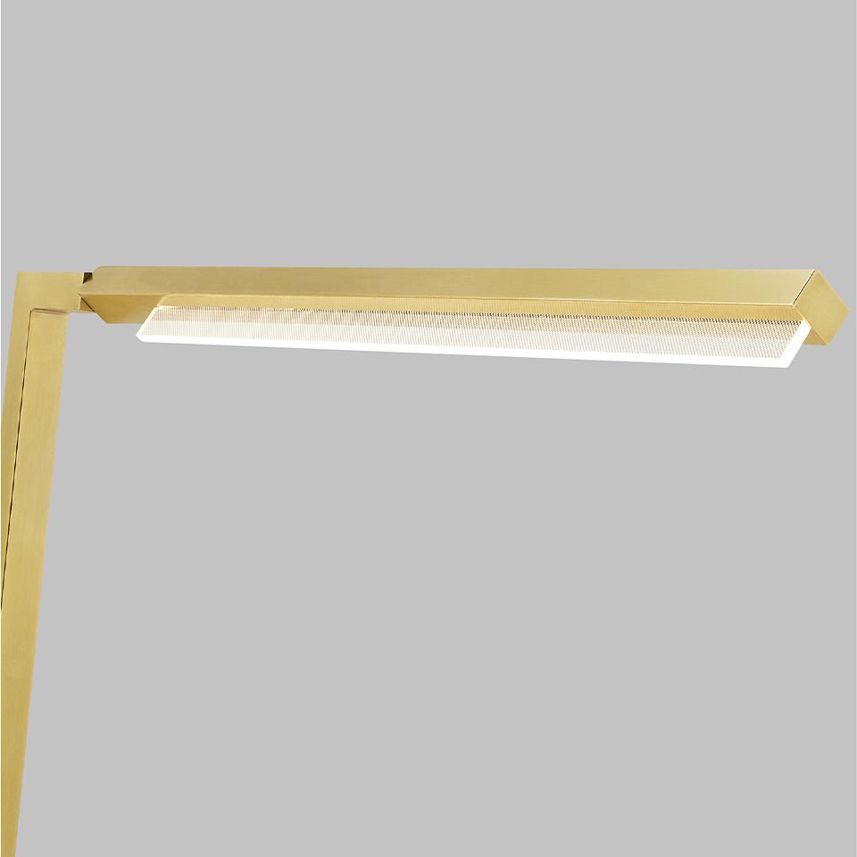 Lampe de table Klee - Laiton Naturel/Marbre Blanc by Tech Lighting | Luminaires & cie