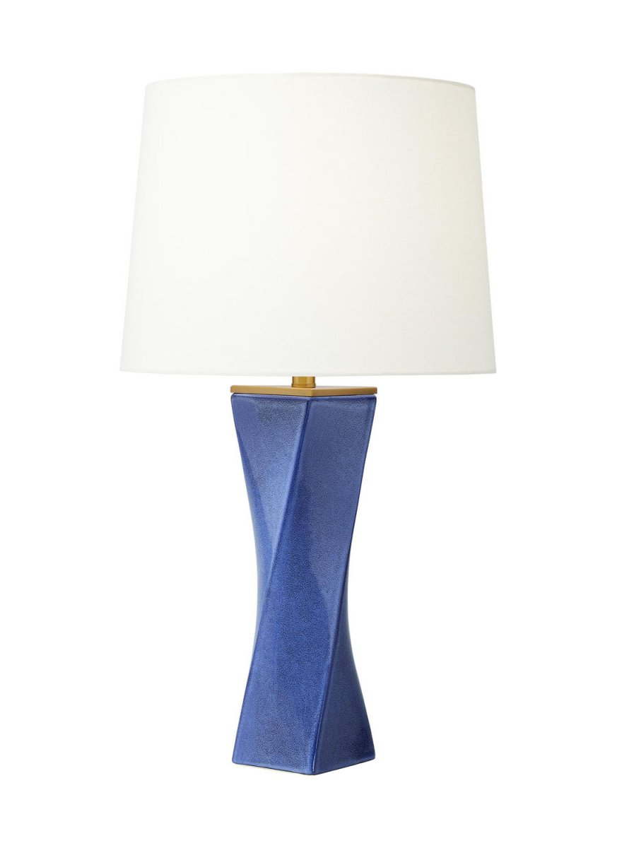 Lampe de table Lagos - Bleu givré by Visual Comfort Studio | Luminaires & cie