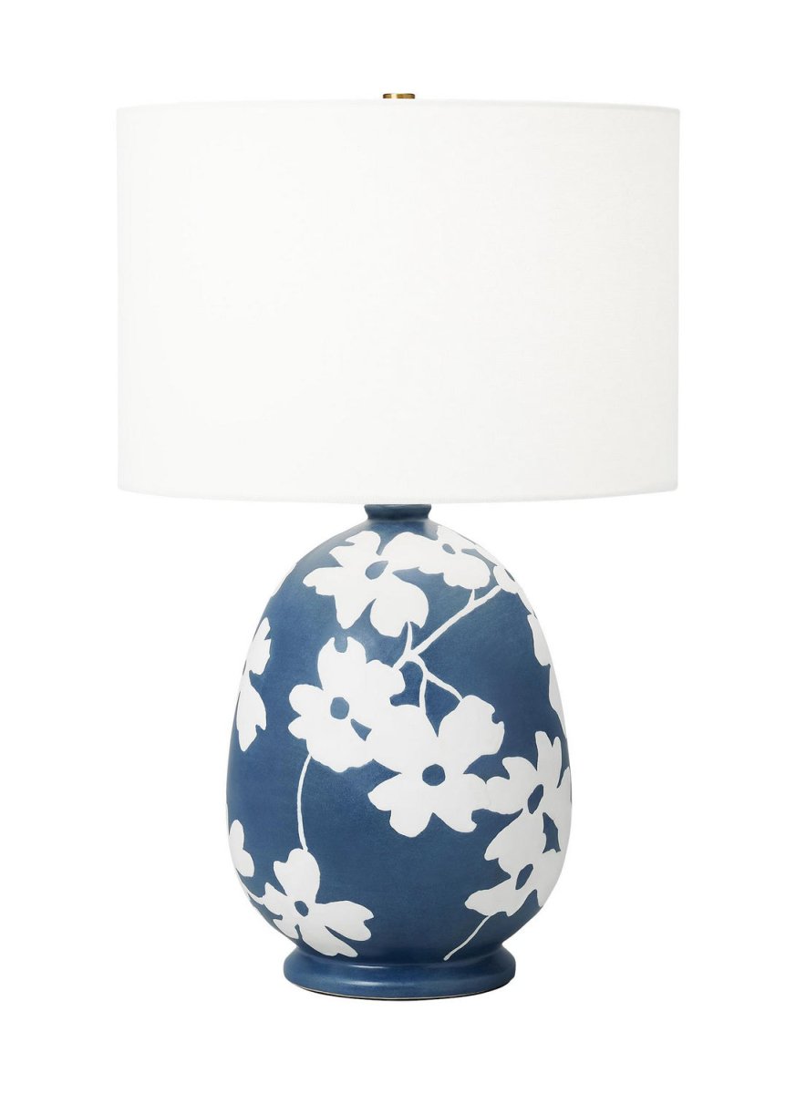 Lampe de table Lila - Bleu marine semi-mat by Visual Comfort Studio | Luminaires & cie