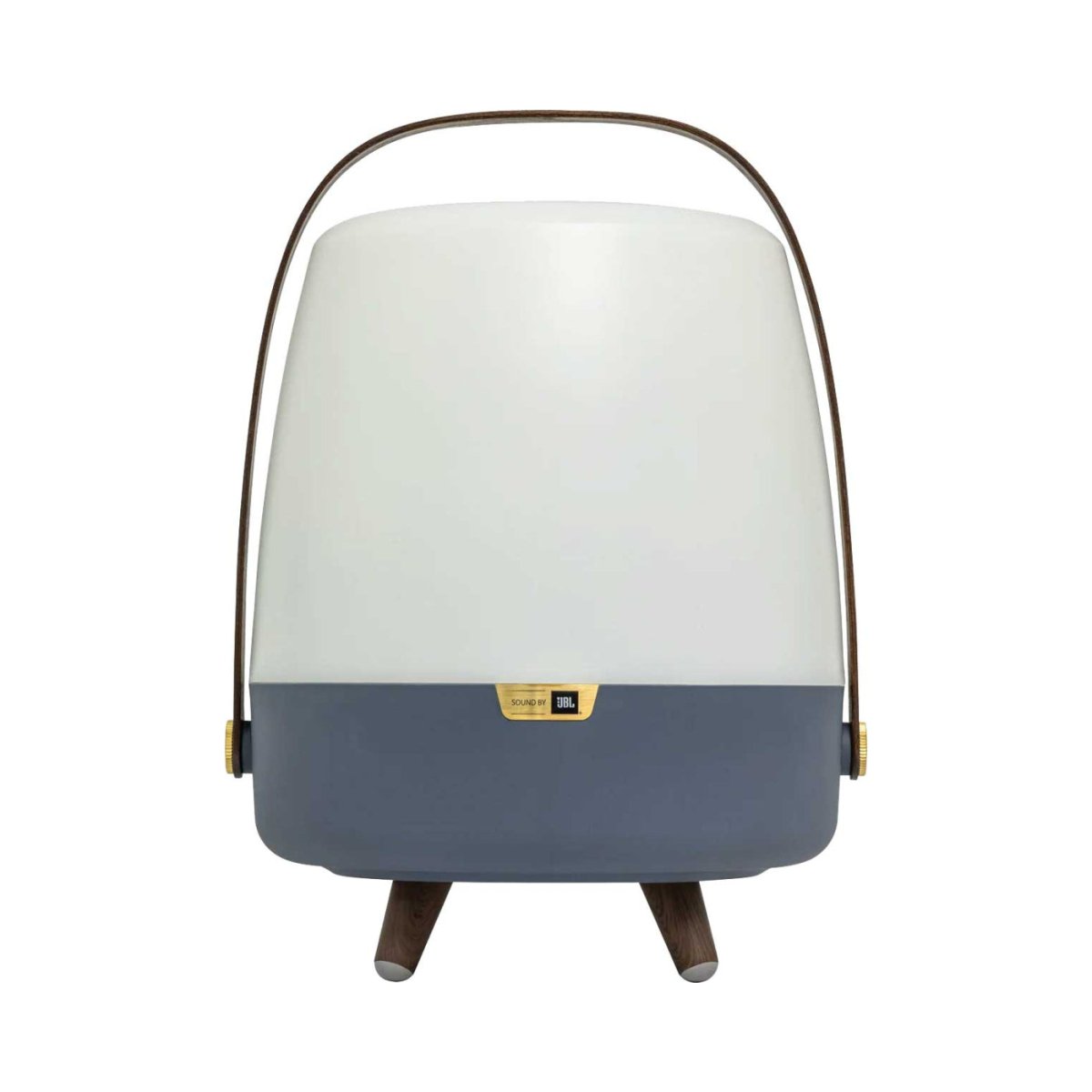 Lampe de table Lite Up Play - Bleu océan, noyer et laiton by Adesso | Luminaires & cie