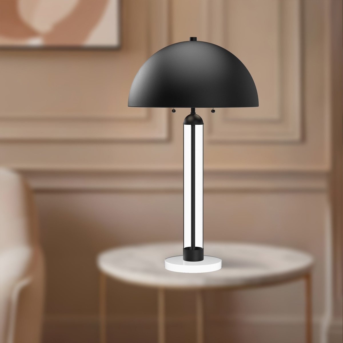 Lampe de table Margaux - Noir mat by Alora Lighting | Luminaires & cie