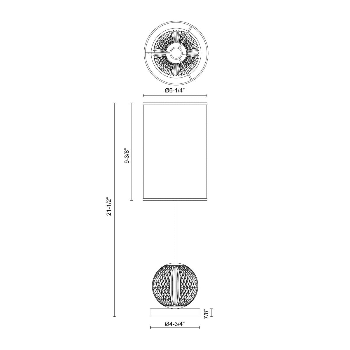 Lampe de table Marni - Laiton naturel / lin blanc 6 1/4" by Alora Lighting | Luminaires & cie