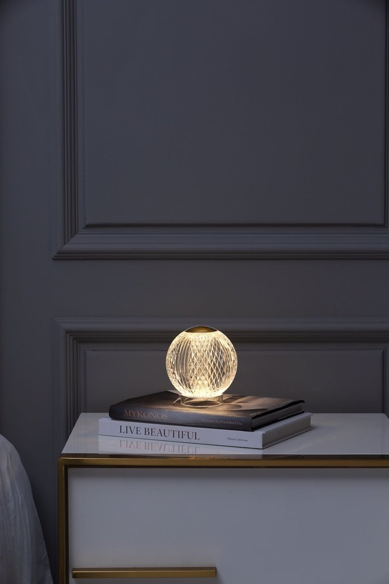 Lampe de table Marni - Laiton naturel 4 3/8" by Alora Lighting | Luminaires & cie