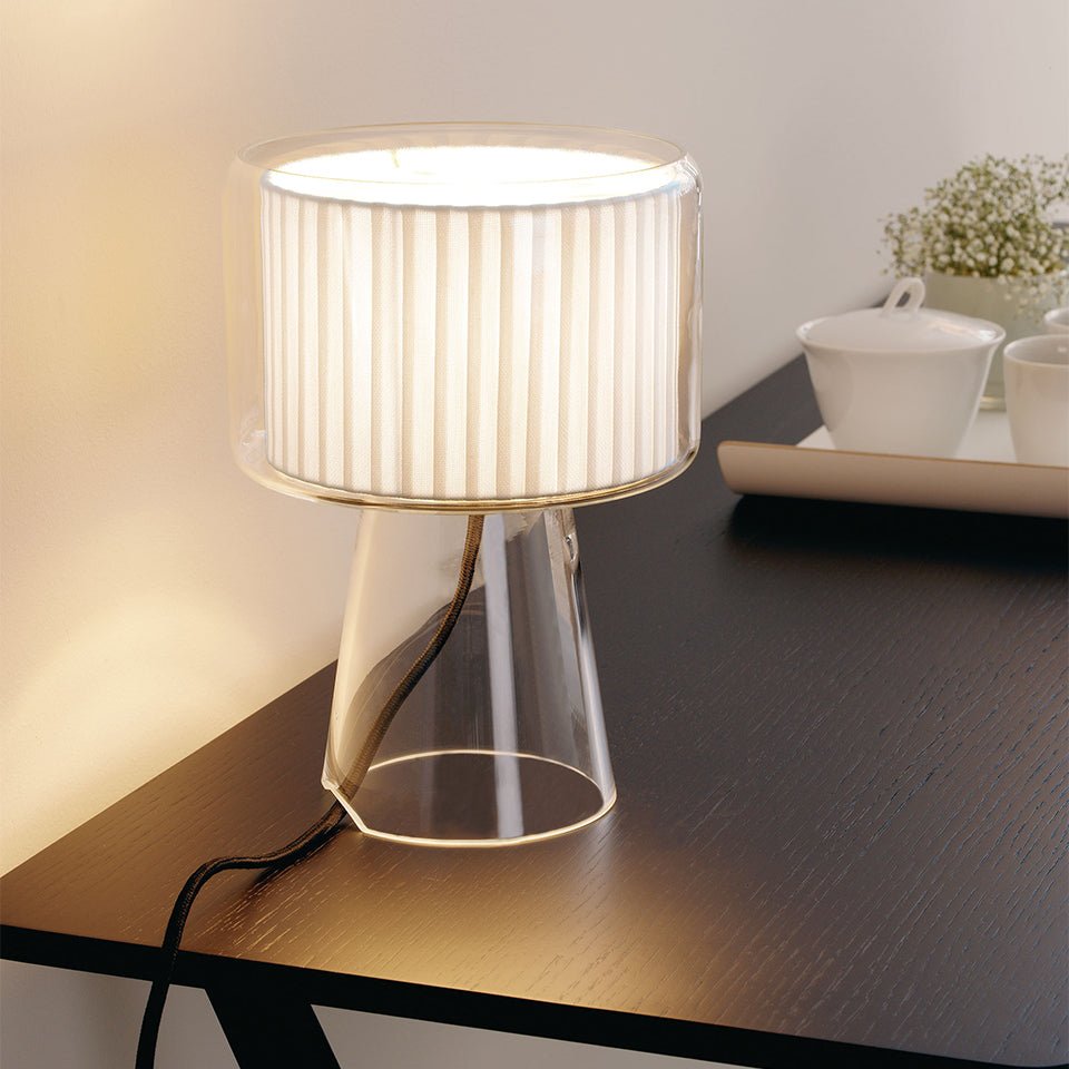 Lampe de table Mercer - Blanc perle Mercer M (16"H) by Marset | Luminaires & cie