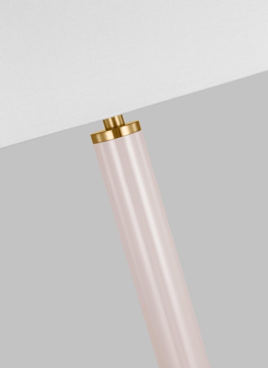 Lampe de table Monroe - Laiton brûlé et blush by Visual Comfort Studio | Luminaires & cie