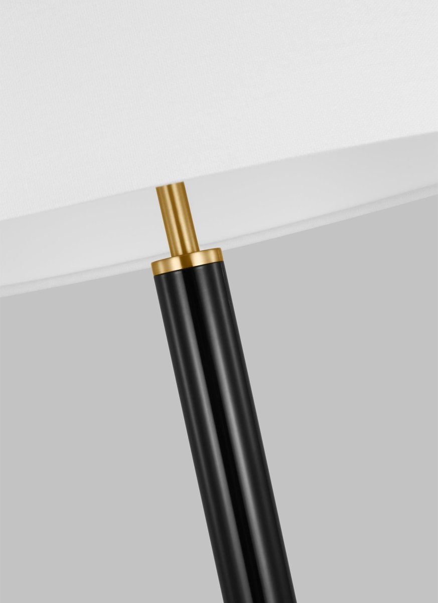 Lampe de table Monroe - Laiton brûlé et noir by Visual Comfort Studio | Luminaires & cie