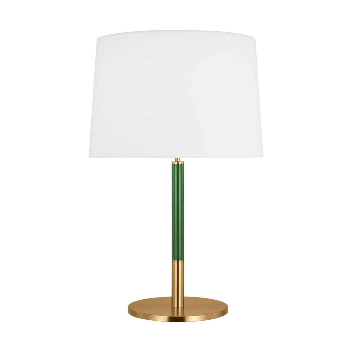 Lampe de table Monroe - Laiton brûlé et vert by Visual Comfort Studio | Luminaires & cie