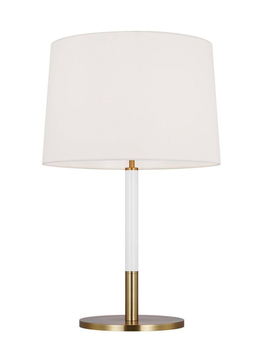 Lampe de table Monroe - Laiton brûlé et marine by Visual Comfort Studio | Luminaires & cie