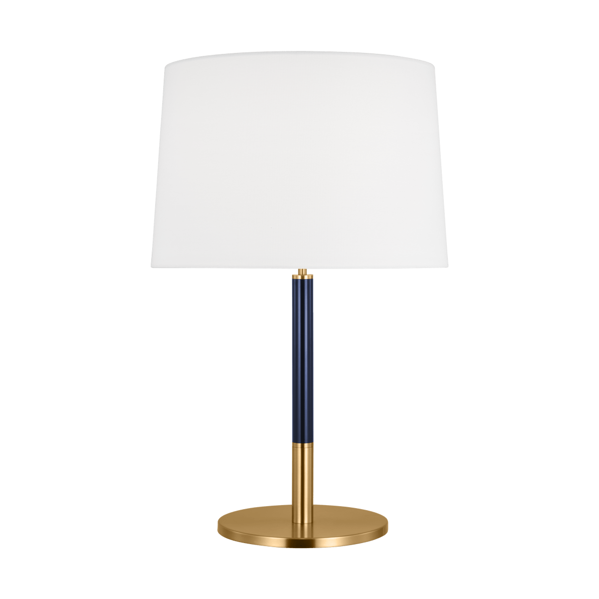 Lampe de table Monroe - Laiton brûlé et blanc by Visual Comfort Studio | Luminaires & cie