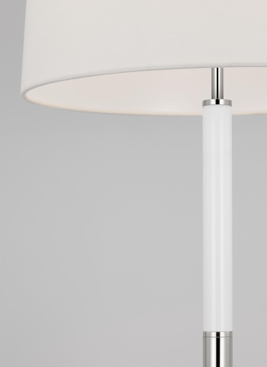 Lampe de table Monroe - Nickel poli by Visual Comfort Studio | Luminaires & cie
