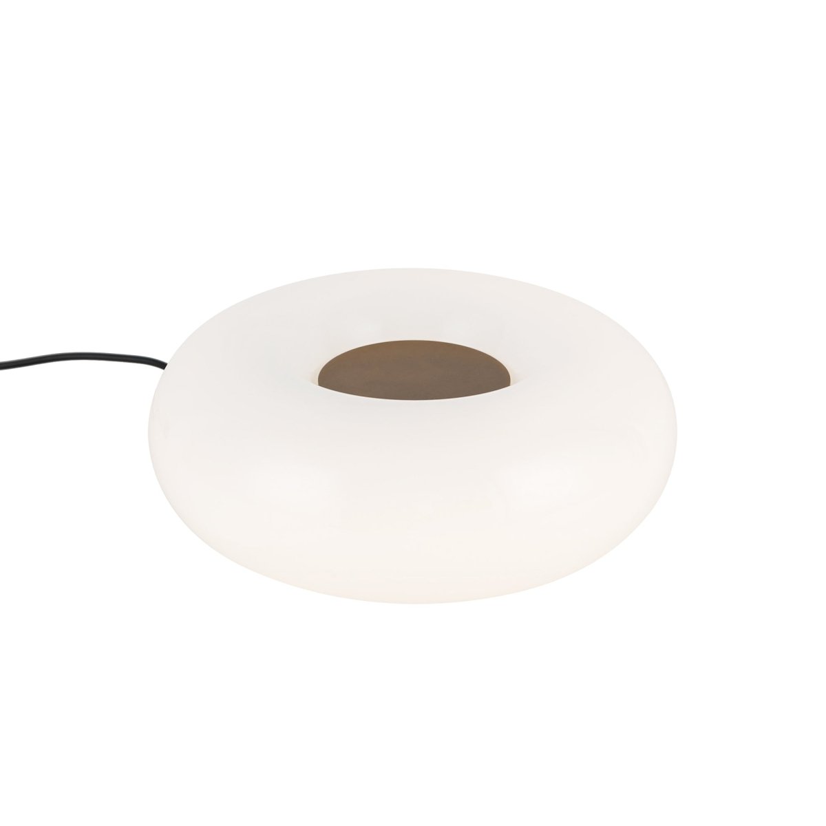 Lampe de table Nimbus - Laiton vintage / verre opal 8 3/4" by Kuzco Lighting | Luminaires & cie