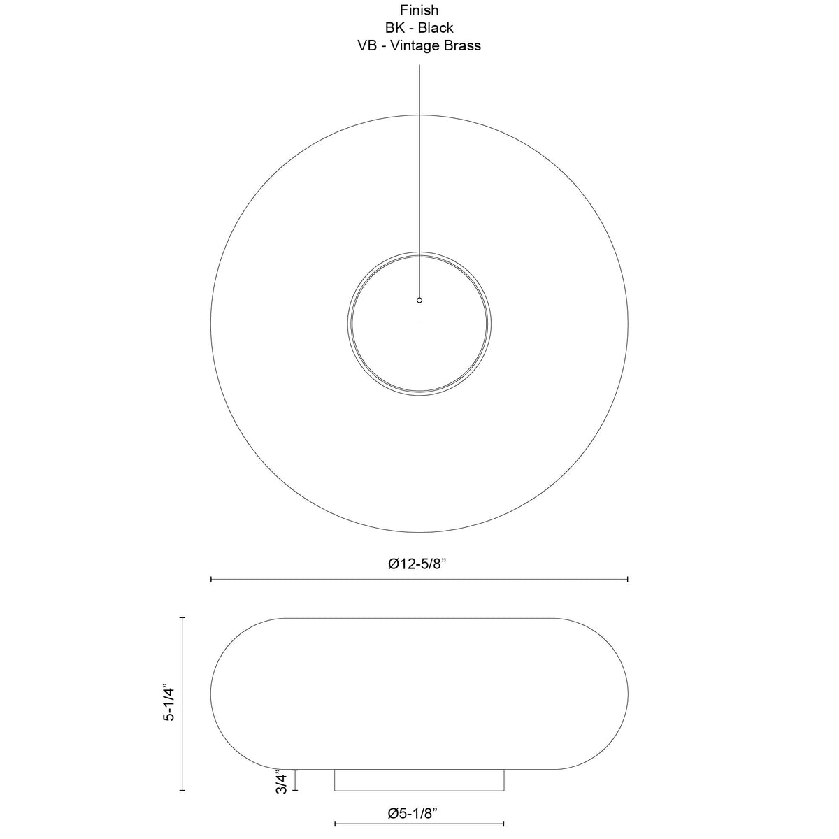 Lampe de table Nimbus Noir / Verre opale, 12 5/8" – vue 4