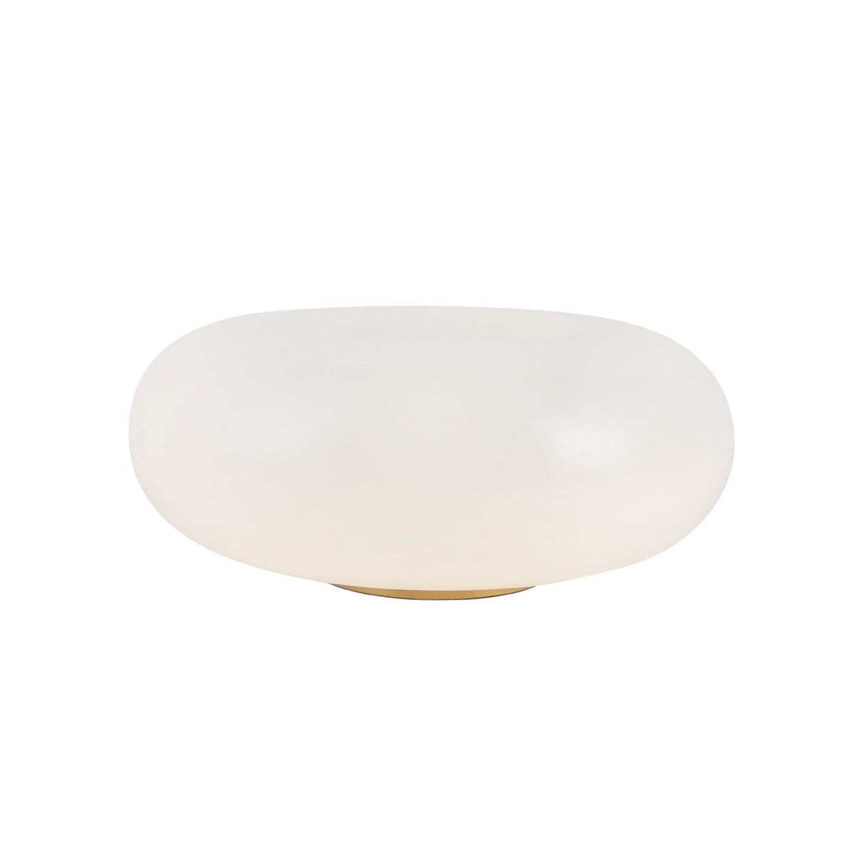 Lampe de table Nimbus Laiton vieilli / Verre opale, 12 5/8" – vue 3