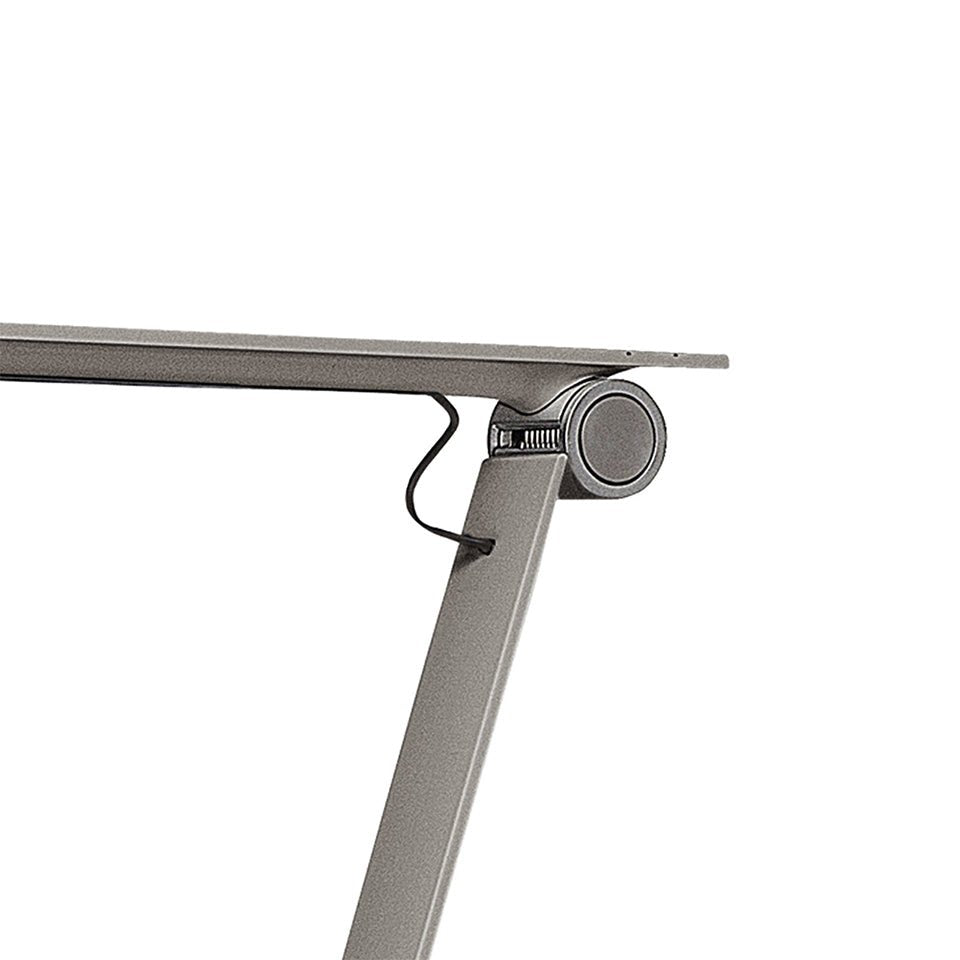 Lampe de table NJP - Gris aluminium pâle Vissable 2700K (Blanc Chaud) by Louis Poulsen | Luminaires & cie
