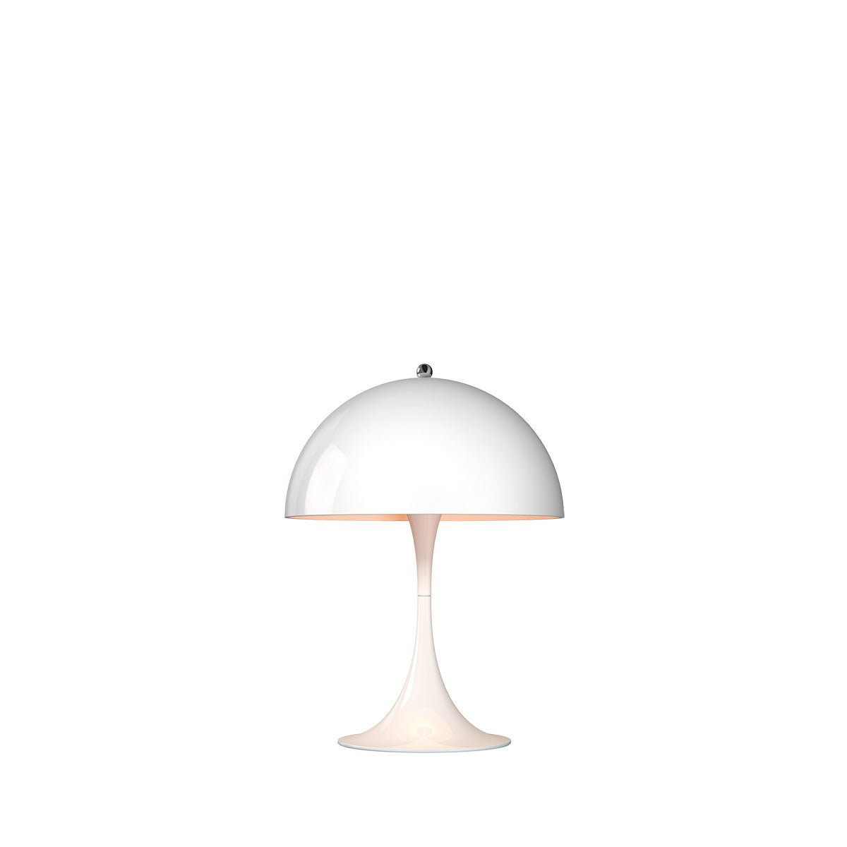 Lampe de table Panthella Mini - Blanc by Louis Poulsen | Luminaires & cie