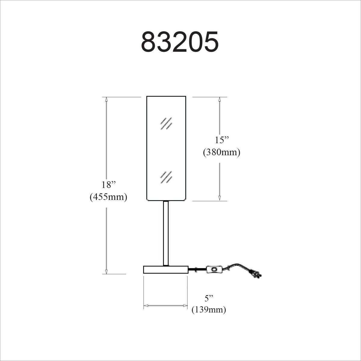 Lampe de table Paza - Noir mat by Dainolite | Luminaires & cie