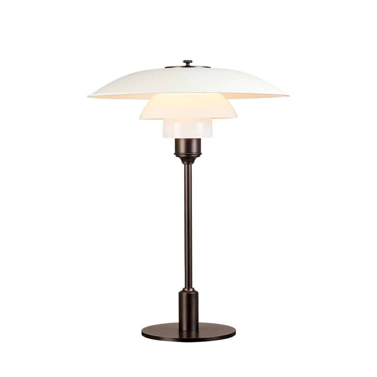 Lampe de table PH 3½ - 2½ Colour - Blanc by Louis Poulsen | Luminaires & cie