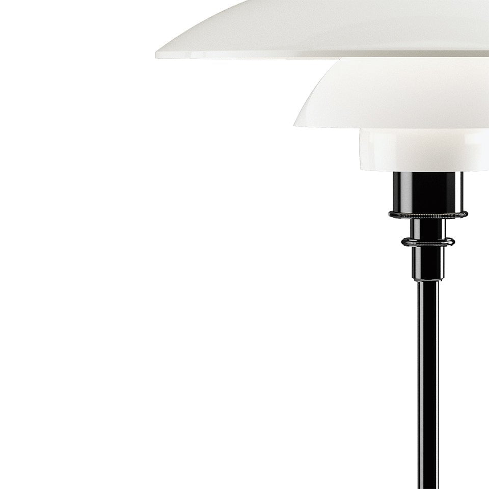 Lampe de table PH 3½ - 2½ Glass - Laiton métallisé by Louis Poulsen | Luminaires & cie