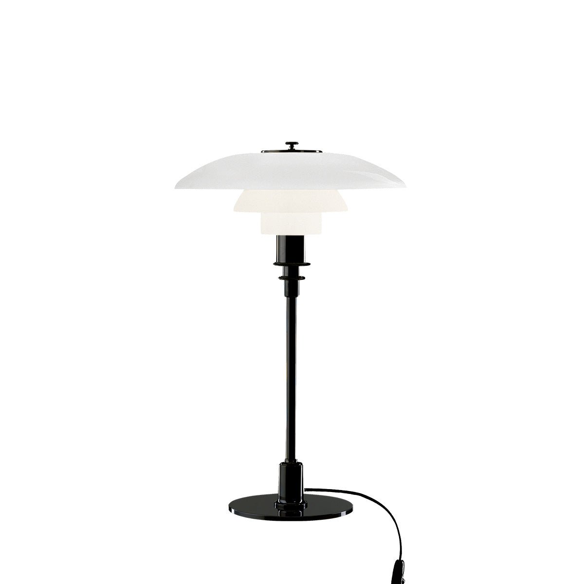 Lampe de table PH 3½ - 2½ Glass - Noir métallisé by Louis Poulsen | Luminaires & cie