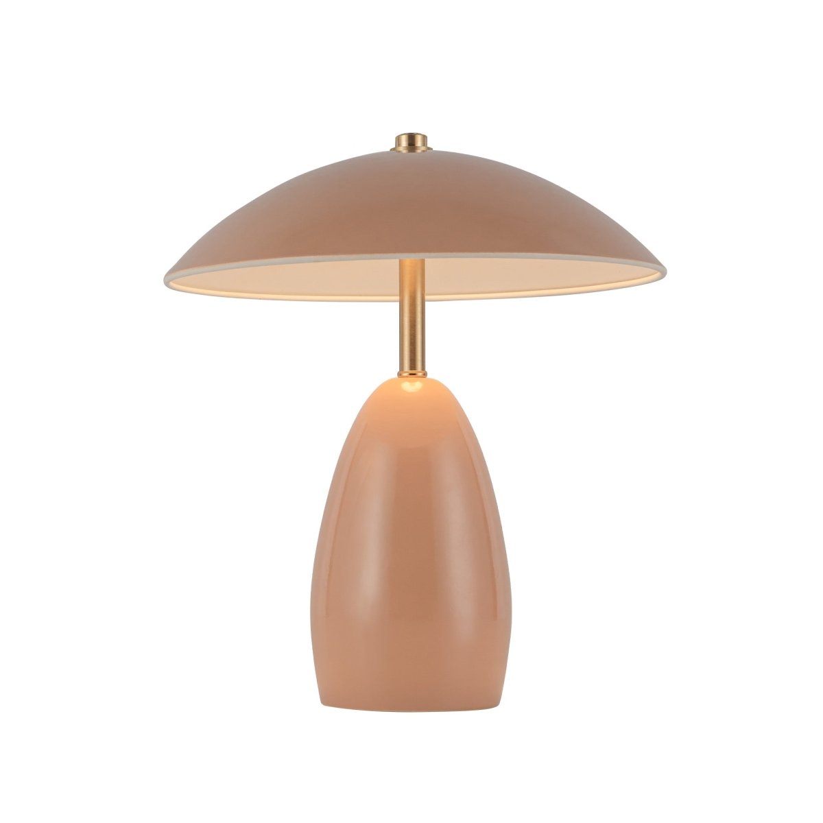 Lampe de table Poppy - Pêche 9 1/8" by Alora Lighting | Luminaires & cie