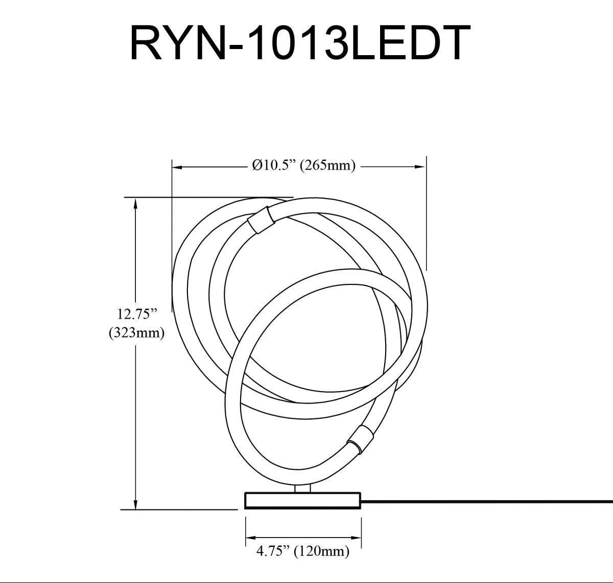 Lampe de table Raelynn - by Dainolite | Luminaires & cie
