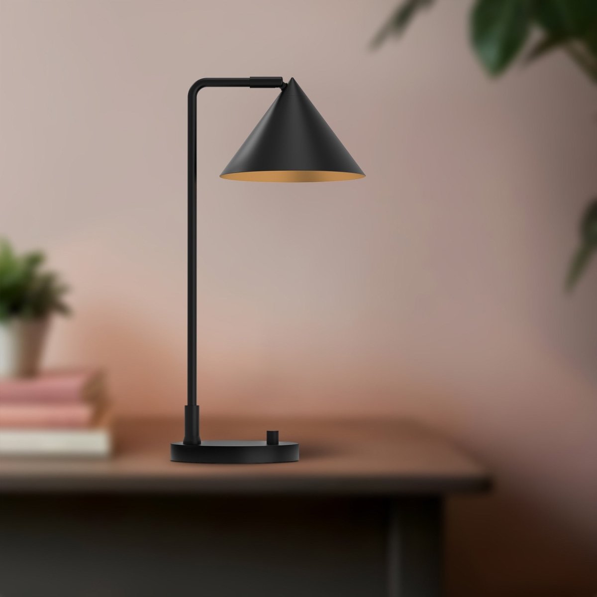 Lampe de table Remy - Noir mat by Alora Lighting | Luminaires & cie