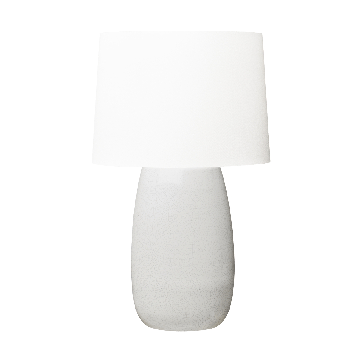 Lampe de table Roma - Craquelement blanc by Visual Comfort Studio | Luminaires & cie