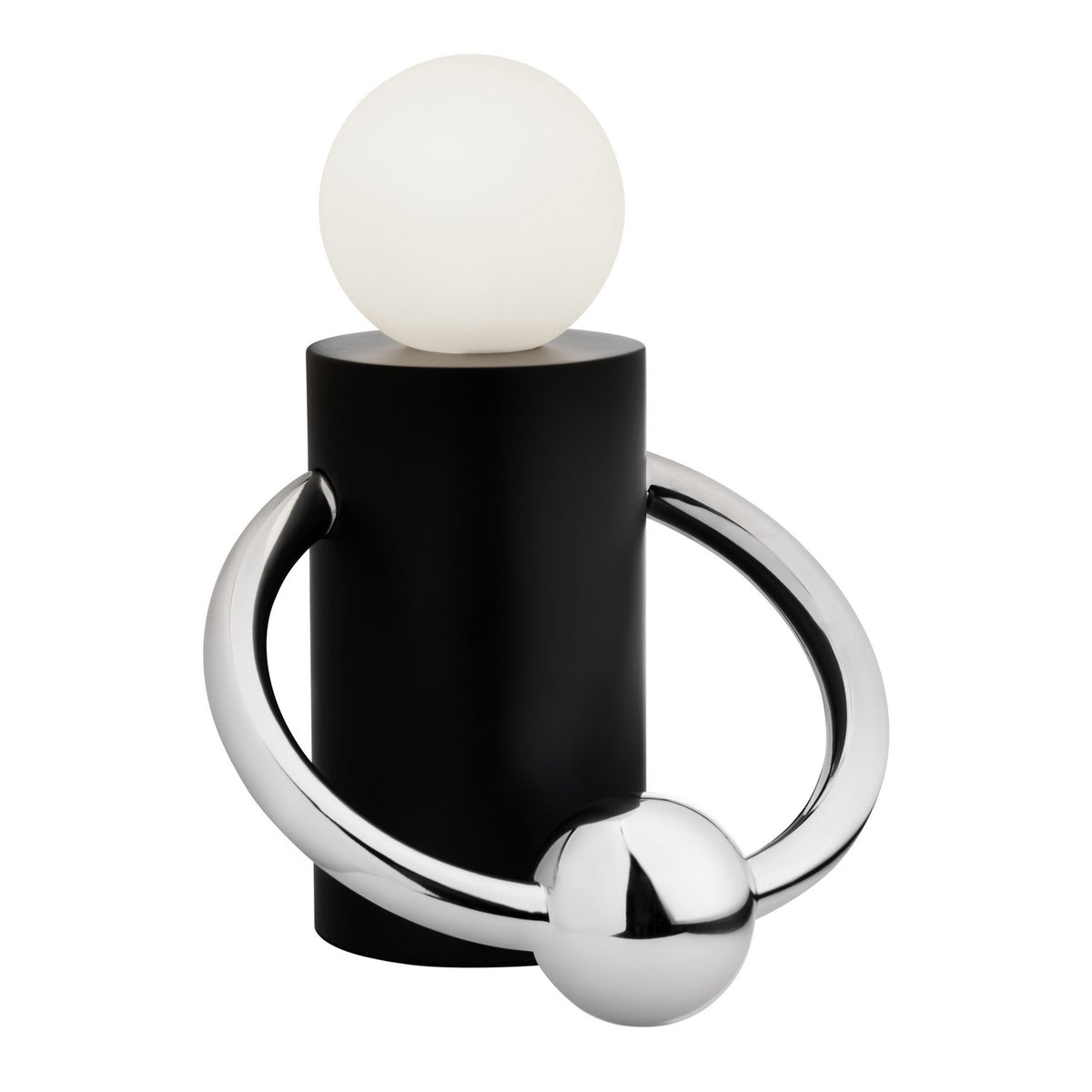 Lampe de table Septum Noir mat / Chrome – vue 2