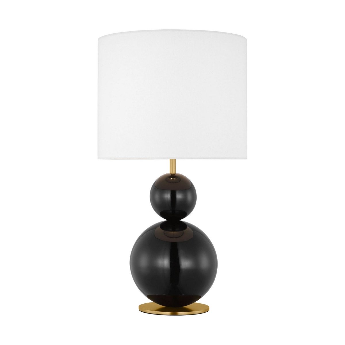 Lampe de table Suki - Noir brillant by Visual Comfort Studio | Luminaires & cie