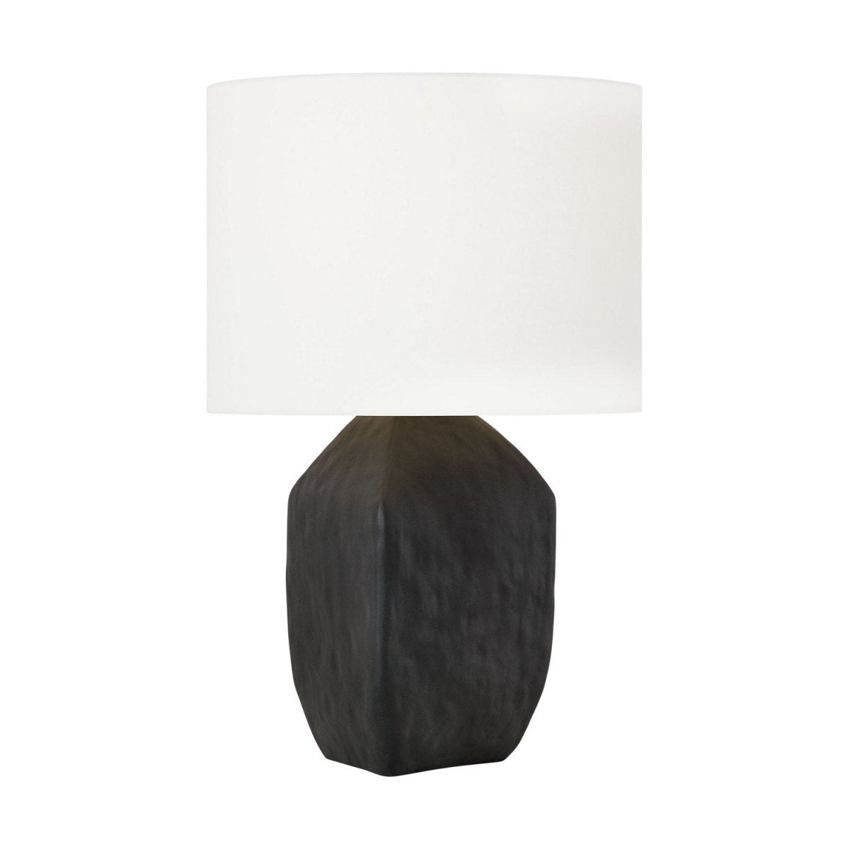 Lampe de table Sybert - Céramique noire rugueuse by Visual Comfort Studio | Luminaires & cie